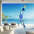 Wind Chime with Agate Slices for Indoor or Outdoor Use